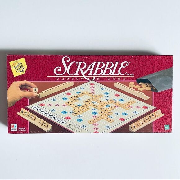 Scrabble Crossword Game Vintage 1989 Family Game